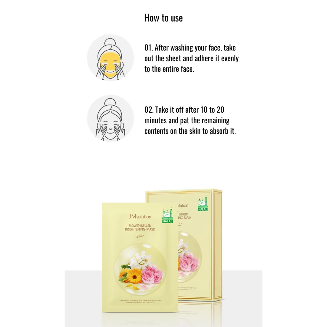 [JM Solution Mask] Flower Infused Brightening Mask
