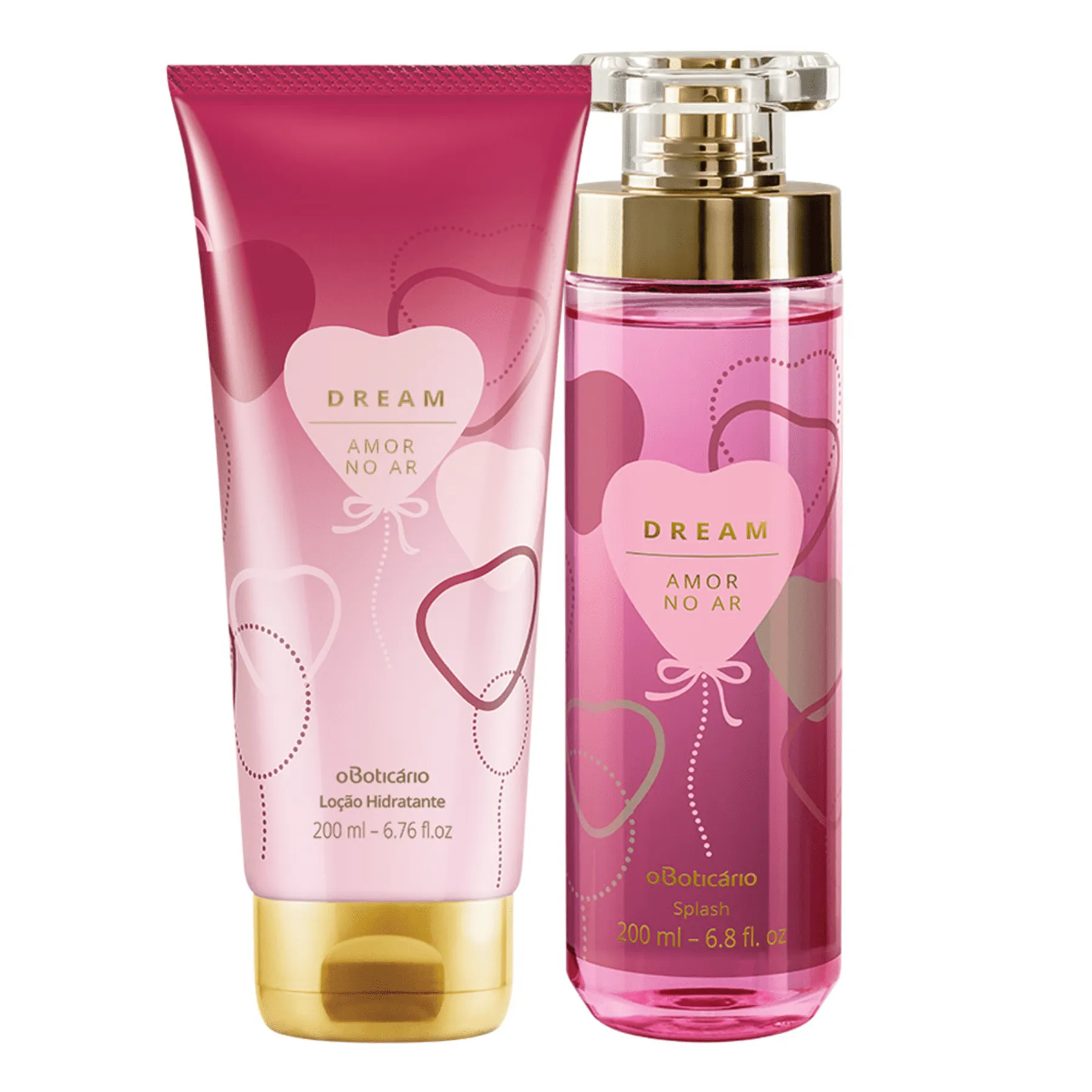 Kit Dream Love In The Air: Body Splash Body   Moisturizing Lotion - o Boticario