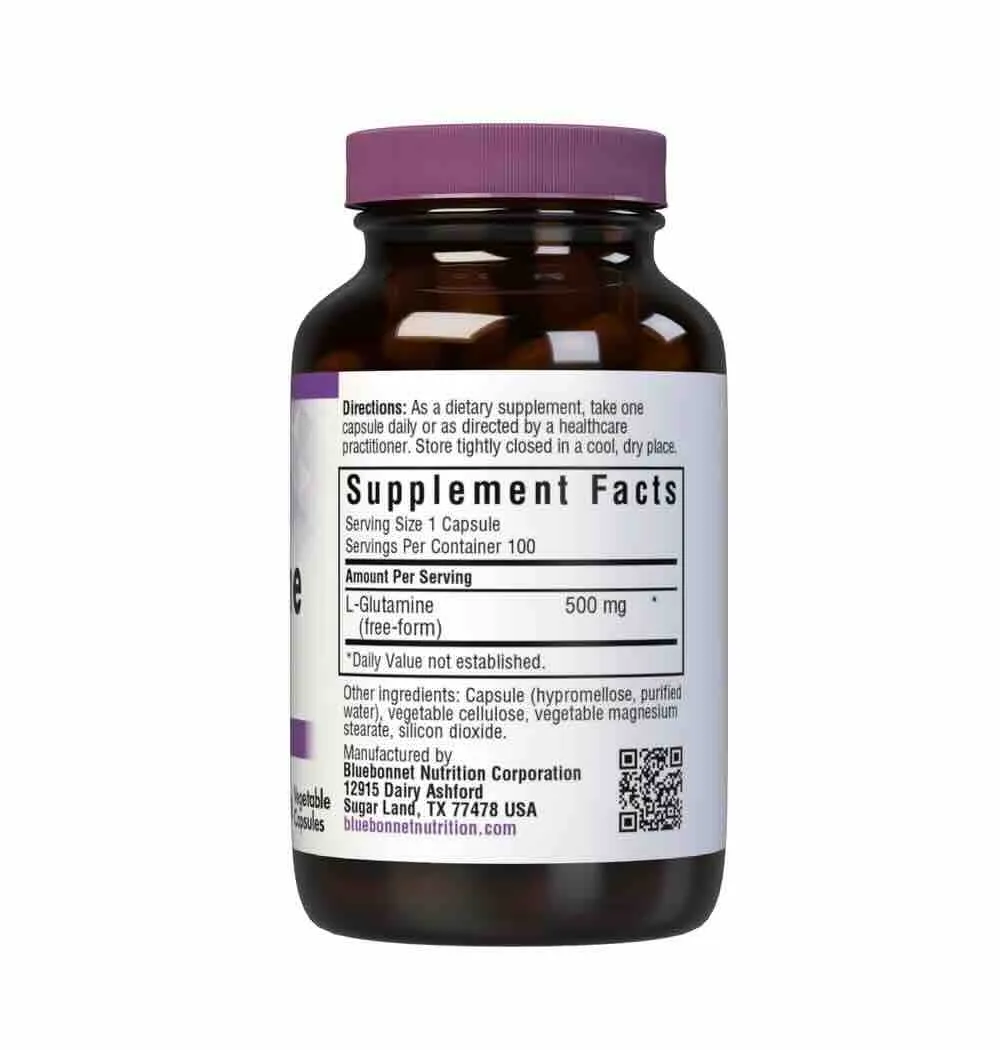 L-Glutamine 500 mg, 100 vcaps
