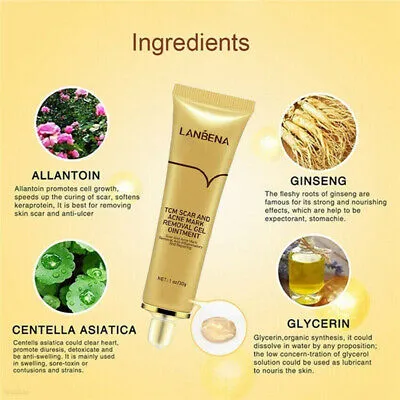 LANBENA Herbal Scar Removal Cream For Old Scars Stretch Mark Spots Gel for Men & Women S4584784