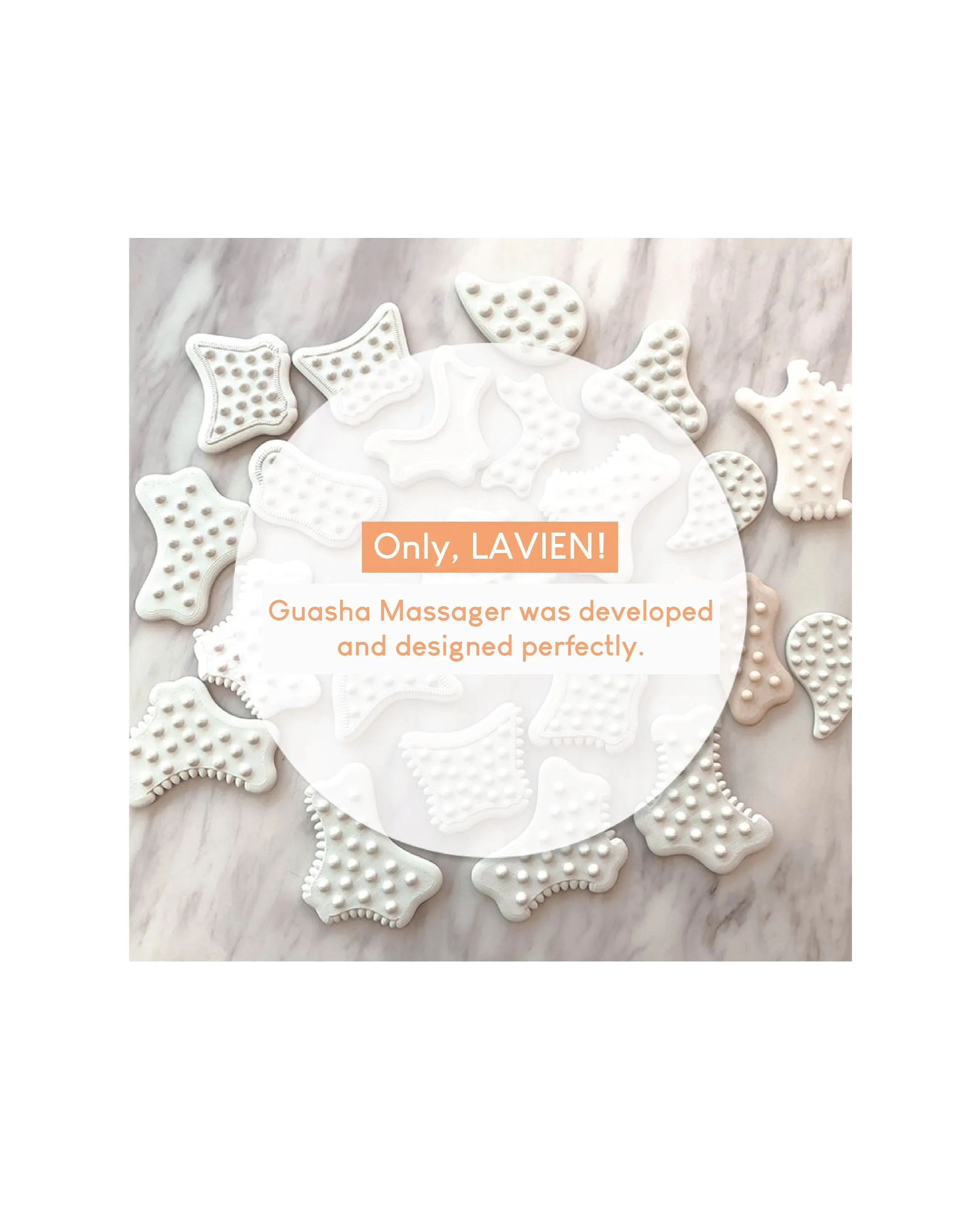 Lavien Gua Sha Ceramic Massage Plate