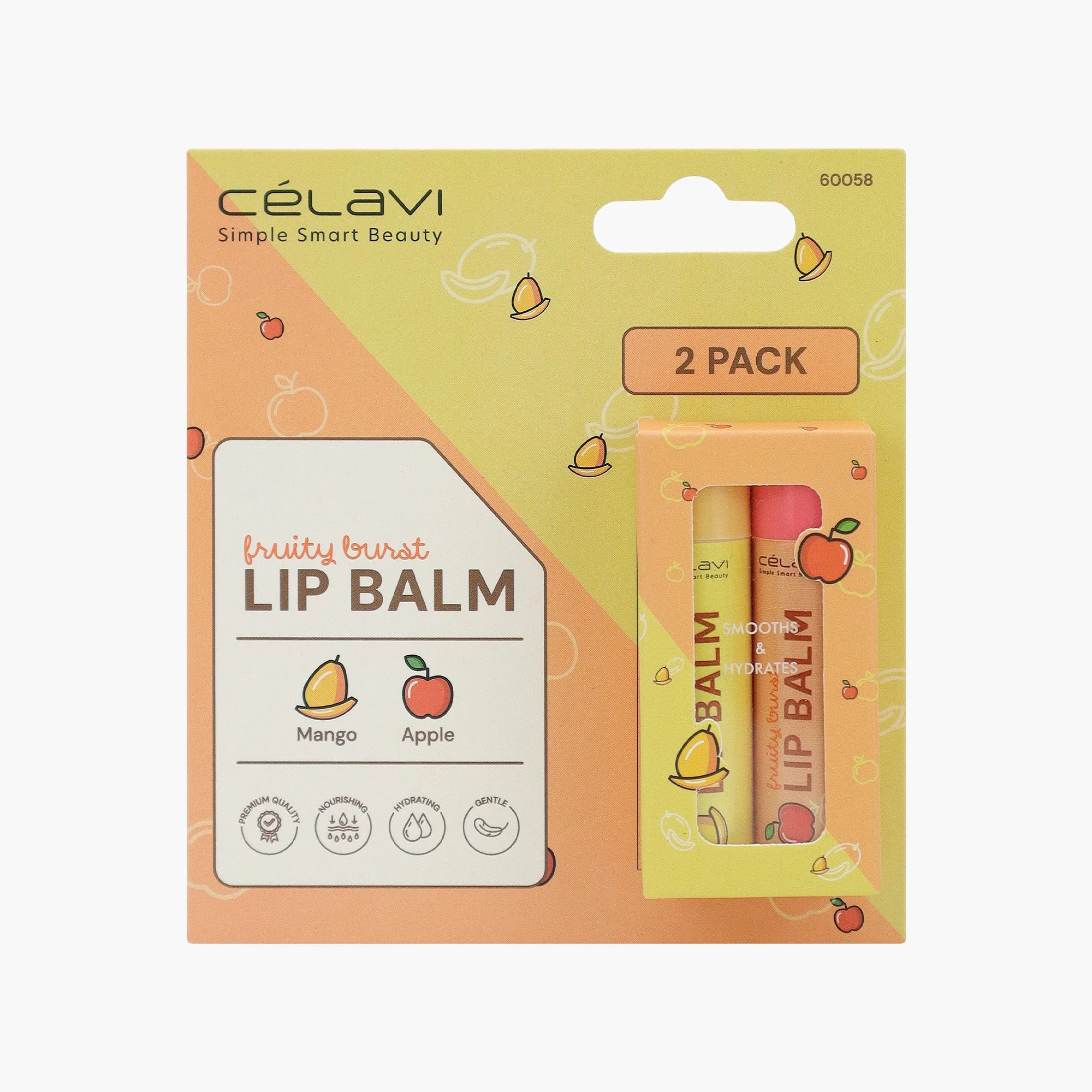 LIP BALM 2PC SET (APPLE   MANGO)