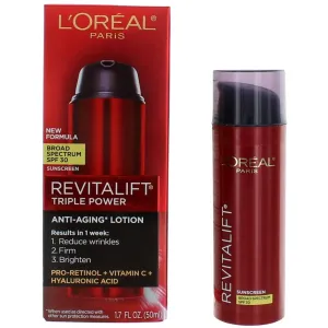 L'Oreal Women's Anti-Aging Lotion - Revitalift Triple Power SPF 30, 1.7 oz