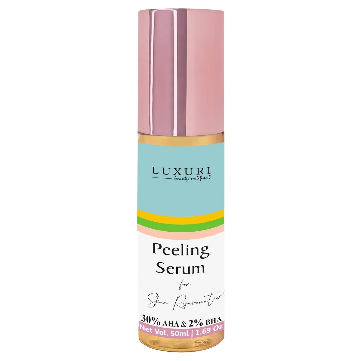 LUXURI Peeling Serum 30% AHA   2% BHA for Glowing Skin, Brightening, Exfoliation & Hydration 50 ml