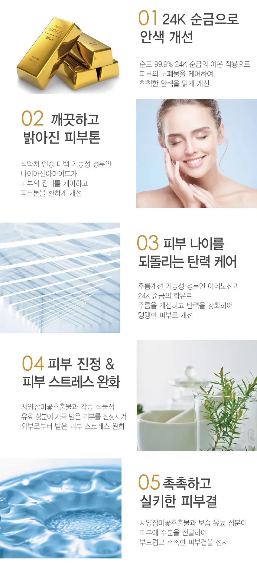 Made in Korea Dr.HEDISON GOLD ACTIVATION AMPOULE SERUM 50ml (1 1)100ml
