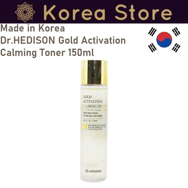 Made in Korea Dr.HEDISON Gold Activation Calming Toner 150ml (5.07 FL. OZ.)1 1