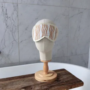 Marigold Stripe Eye Mask
