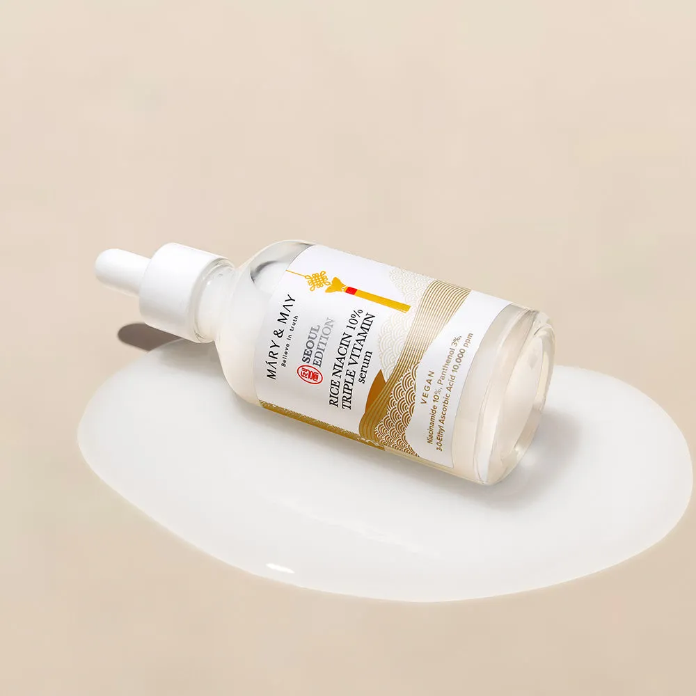 [Mary&May] *Seoul Edition* Rice niacin 10% Triple Vitamin Serum 80ml