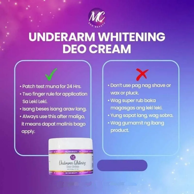 Mc Underarm Whitening Deo Cream - 40gm