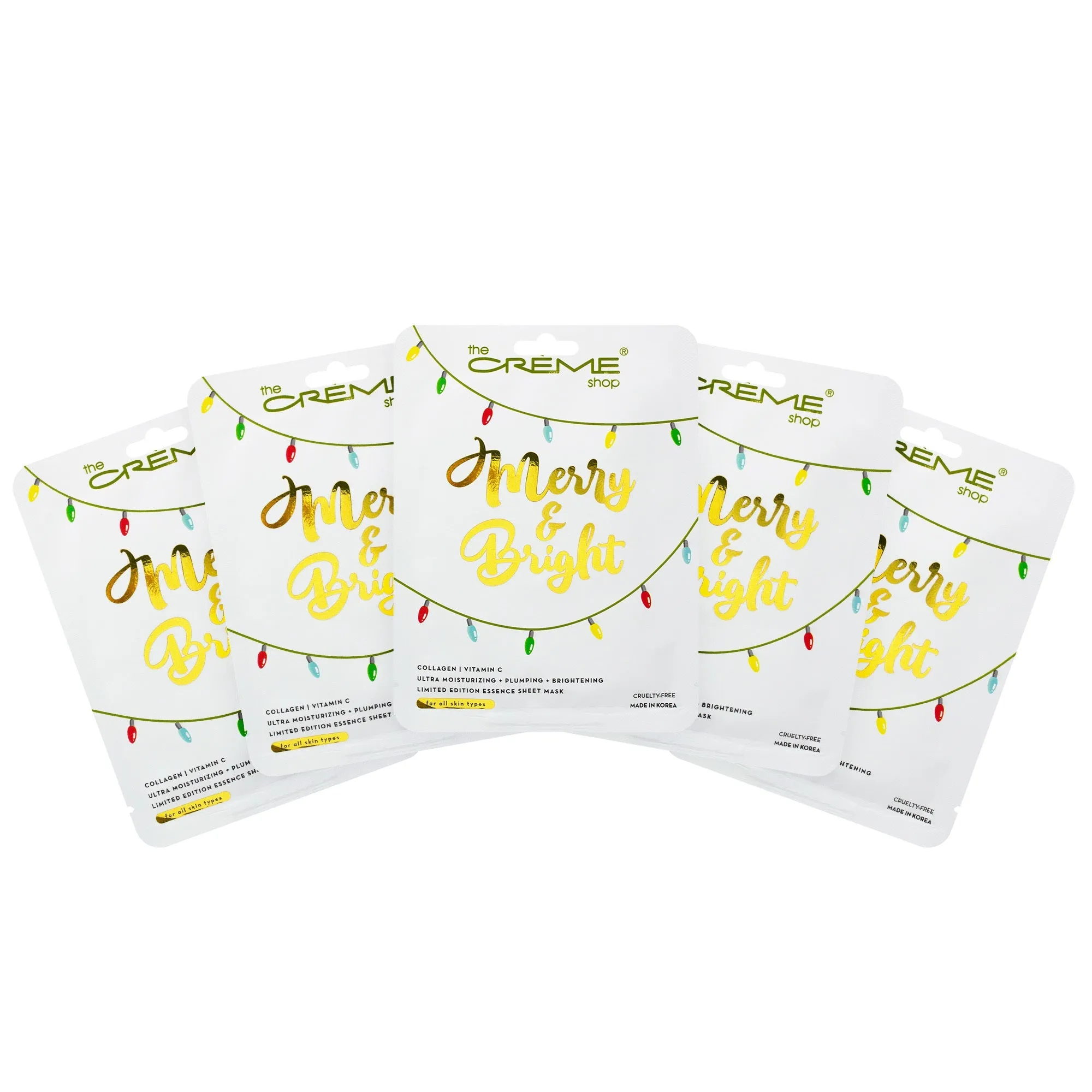 Merry & Bright Postcard Essence Sheet Mask (Set of 5)