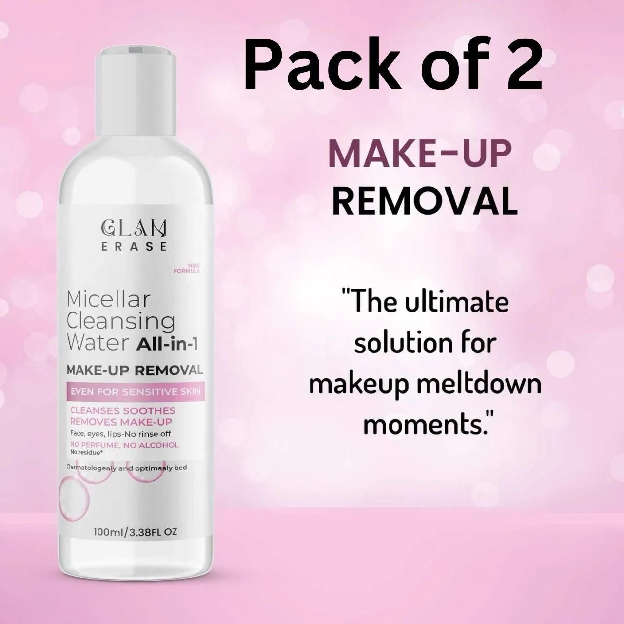 Micellar Cleansing Water All in 1 Make up Removal (Buy 1 Get 1 Free)