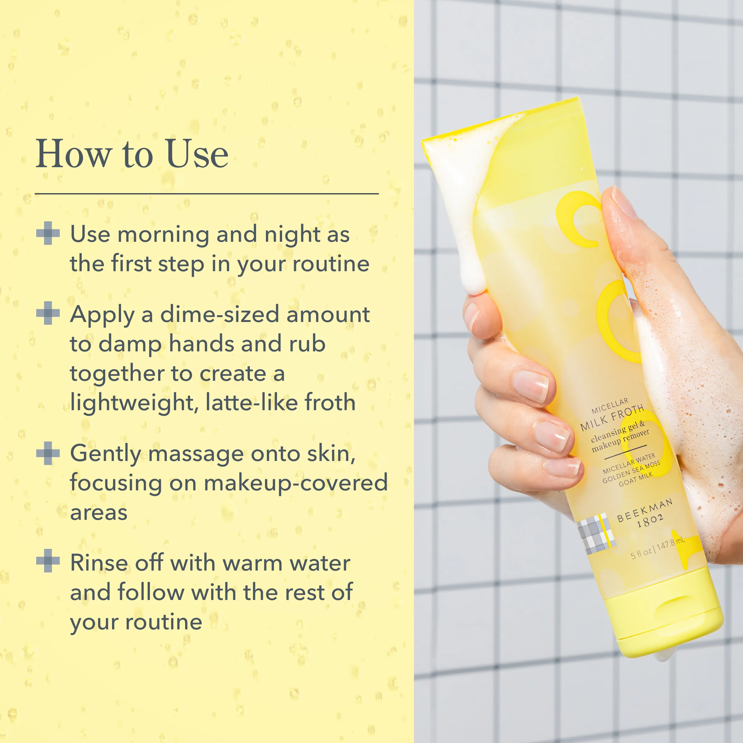 Micellar Milk Froth Cleansing Gel & Makeup Remover