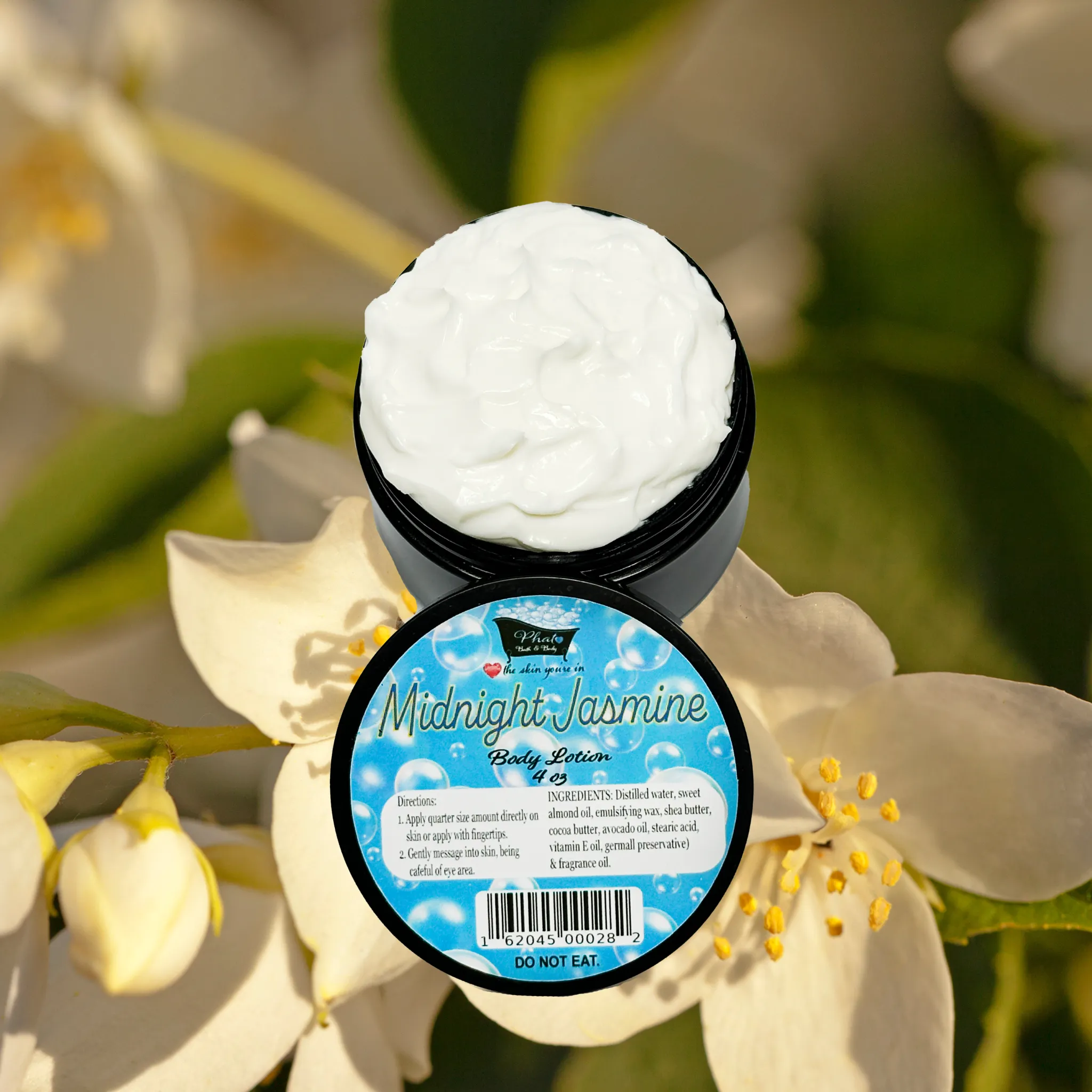 Midnight Jasmine Organic Moisturizing Body Lotion Shea Cocoa Butter 4 oz