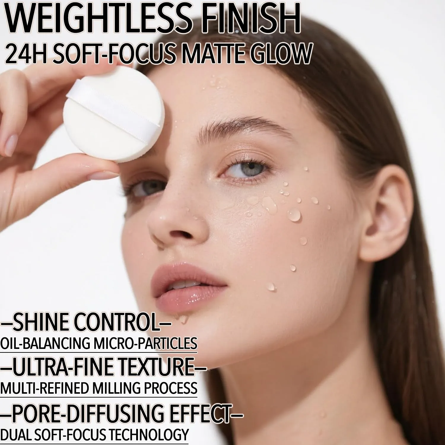 Mineral Setting Powder, SPF 35, Sunscreen Silica-Based Loose Powder, Oil Control & Pore Blurring, Universal Translucent Finishing Makeup (Solar Veil)