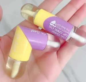 Miss Beauty 1pcs Double Head , rotateable  Lip Enriching Liquid Lip Oil