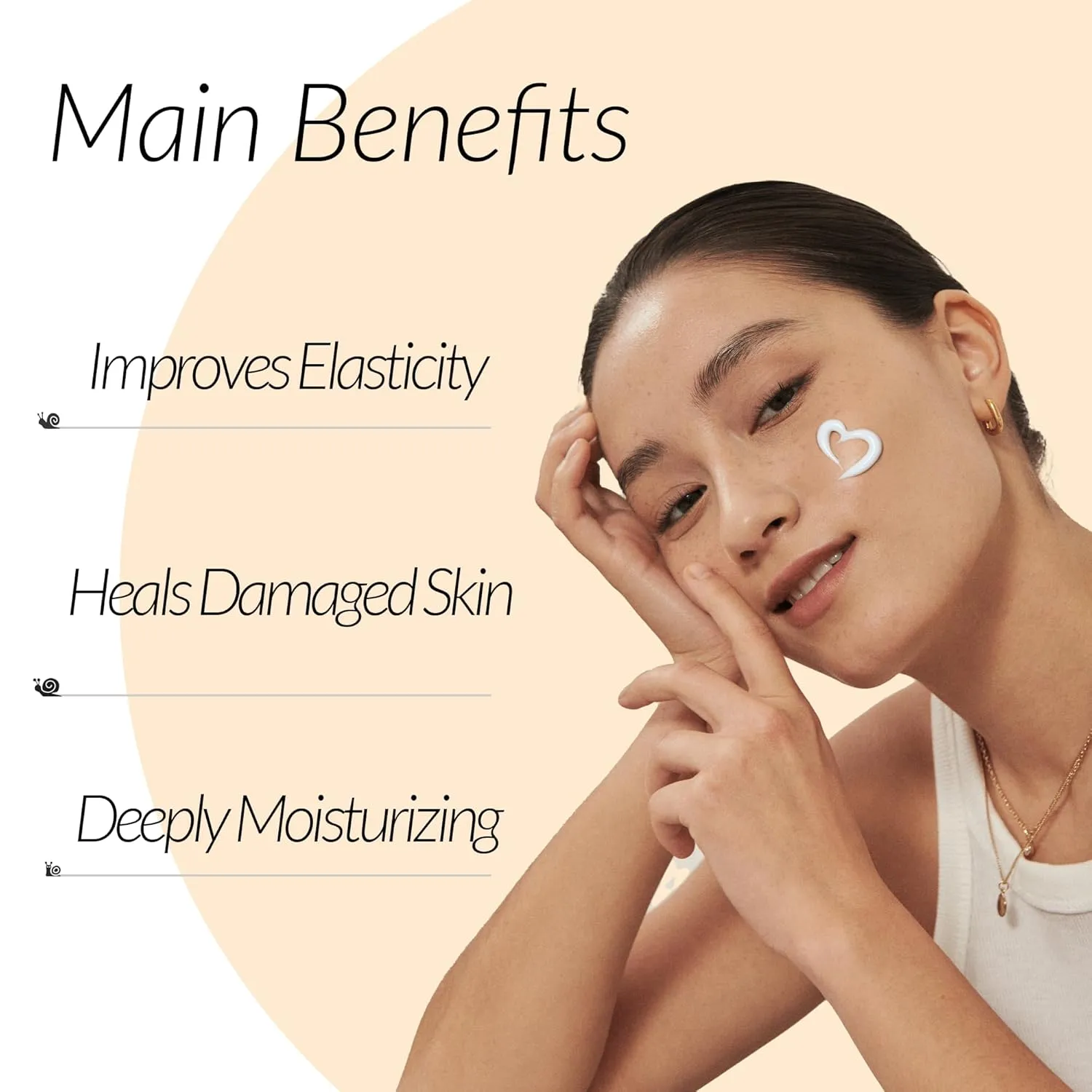 MIZON All in One Snail Repair Cream Snail Mucin with 12 Natural Extracts Korean Recovery Cream for Fine Line & Blemish Care (1.18 Fl Oz Pack of 1)