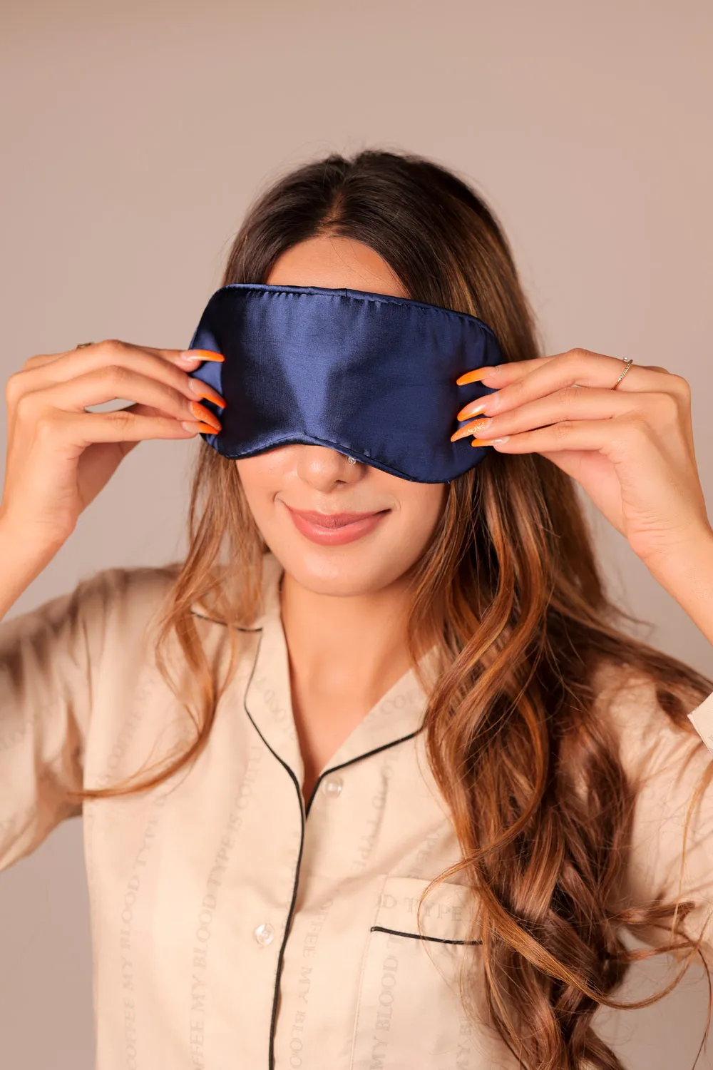 Mulberry Silk Eye Sleeping Mask For Deep Sleep - Sapphire Blue