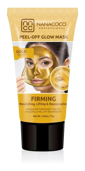 NANACOCO 24K Gold Firming Peel Off Glow Mask 75g (Tube)
