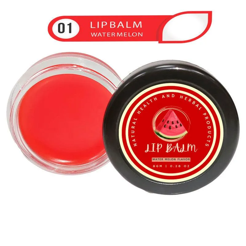 Natural Health and Herbal products Juicy Water-Melon Infusion Lip Care - Stay Fresh Day SPF Protection Long Lasting 12 Hrs Miniaturization, Long Lasting, Romantic, Kissable, Smooth Enriched, Care- 8g