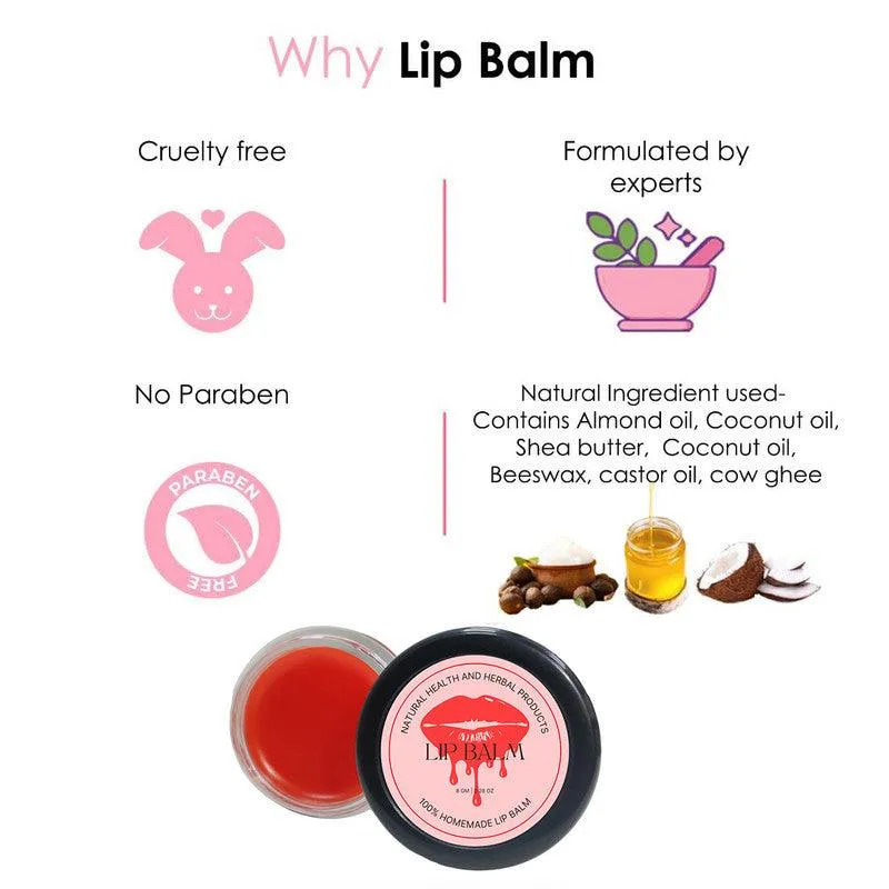 Natural Health and Herbal products Kissable Water-Melon Lip Love: Nourish Your Lips with Twist Bright Lips 12 Hours 12 Hrs Miniaturization, Long Lasting, Romantic, Kissable, Smooth Enriched, Care- 8g