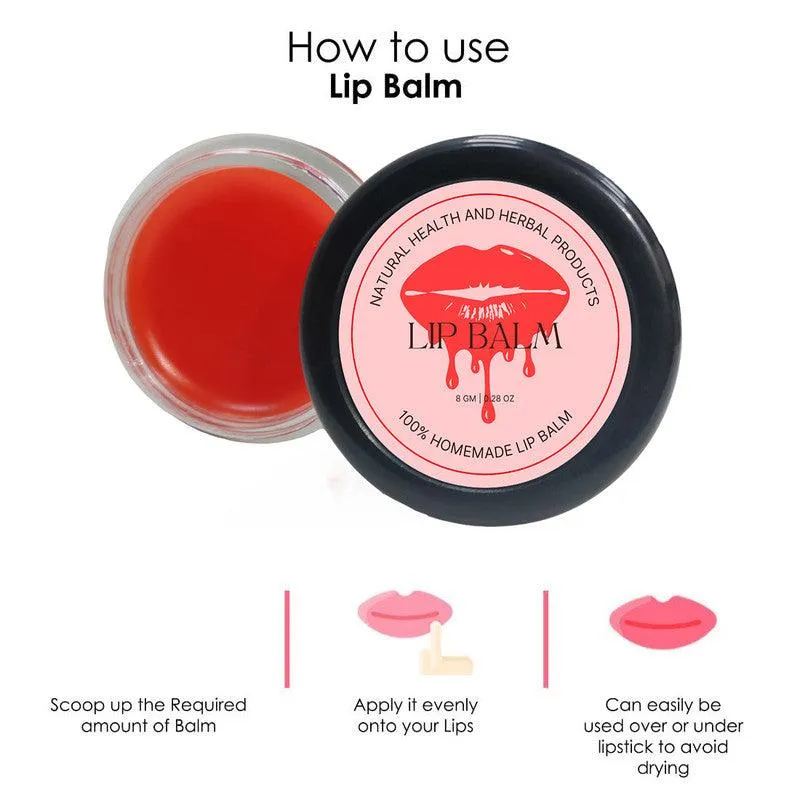 Natural Health and Herbal products Kissable Water-Melon Lip Love: Nourish Your Lips with Twist Bright Lips 12 Hours 12 Hrs Miniaturization, Long Lasting, Romantic, Kissable, Smooth Enriched, Care- 8g