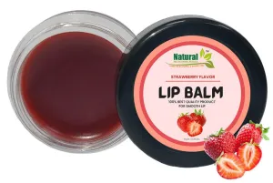 Natural Health and Herbal products Maroon Strawberry Lip Balm: Flavorful Protection for Your Lips SPF Protection 12 Hrs Miniaturization, Long Lasting, Romantic, Kissable, Smooth Enriched, Lip Care- 8g