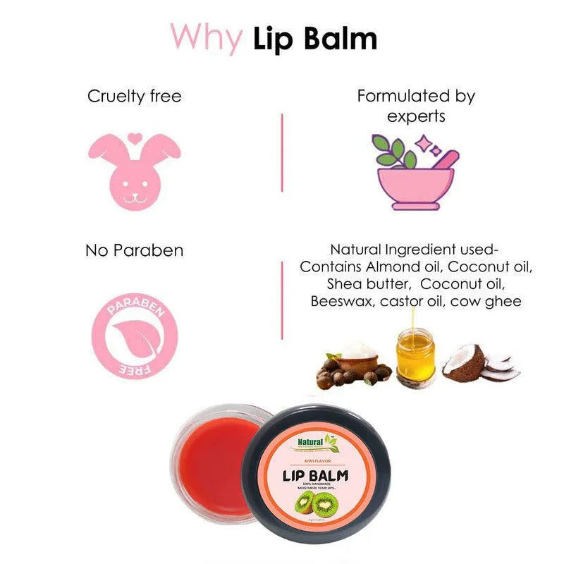 Natural Health and Herbal products Zesty Kiwi-Infused Lip Balm: Orange Tinted Delight for Your Bright Lips 12 Hrs Miniaturization, Long Lasting, Romantic, Kissable, Smooth Enriched, Lip Care- 8g