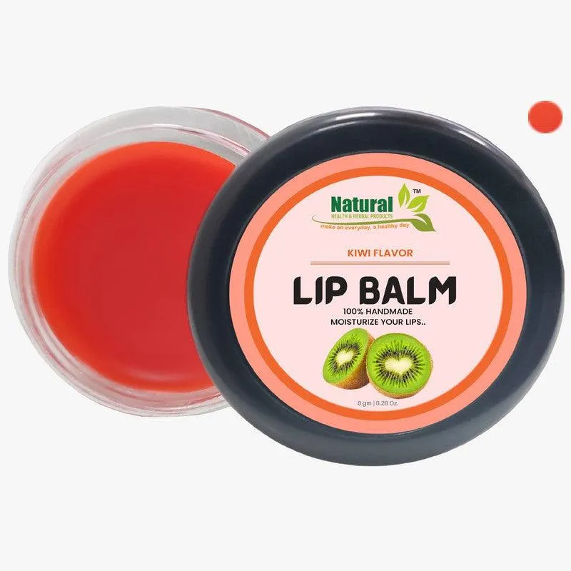 Natural Health and Herbal products Zesty Kiwi-Infused Lip Balm: Orange Tinted Delight for Your Bright Lips 12 Hrs Miniaturization, Long Lasting, Romantic, Kissable, Smooth Enriched, Lip Care- 8g