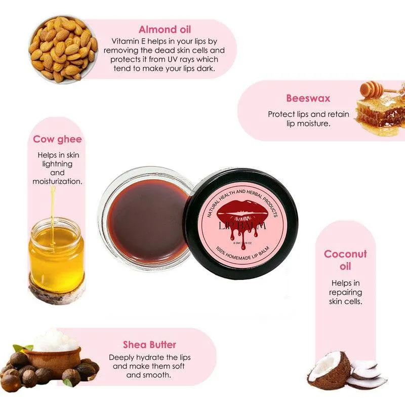 Natural Health and Herbal products Zesty Strawberry Splash Lip Revival: A Treat for Your Maroon Bright Lips 12 Hrs Miniaturization, Long Lasting, Romantic, Kissable, Smooth Enriched, Lip Care- 8g