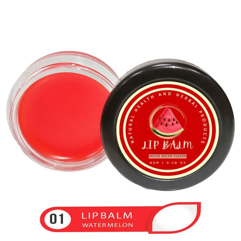 Natural Health and Herbal products Zesty Water-Melon Delight Lip Butter - Nourish & Protect bright Lips Red Color 12 Hrs Miniaturization, Long Lasting, Romantic, Kissable, Smooth Enriched, LipCare- 8g