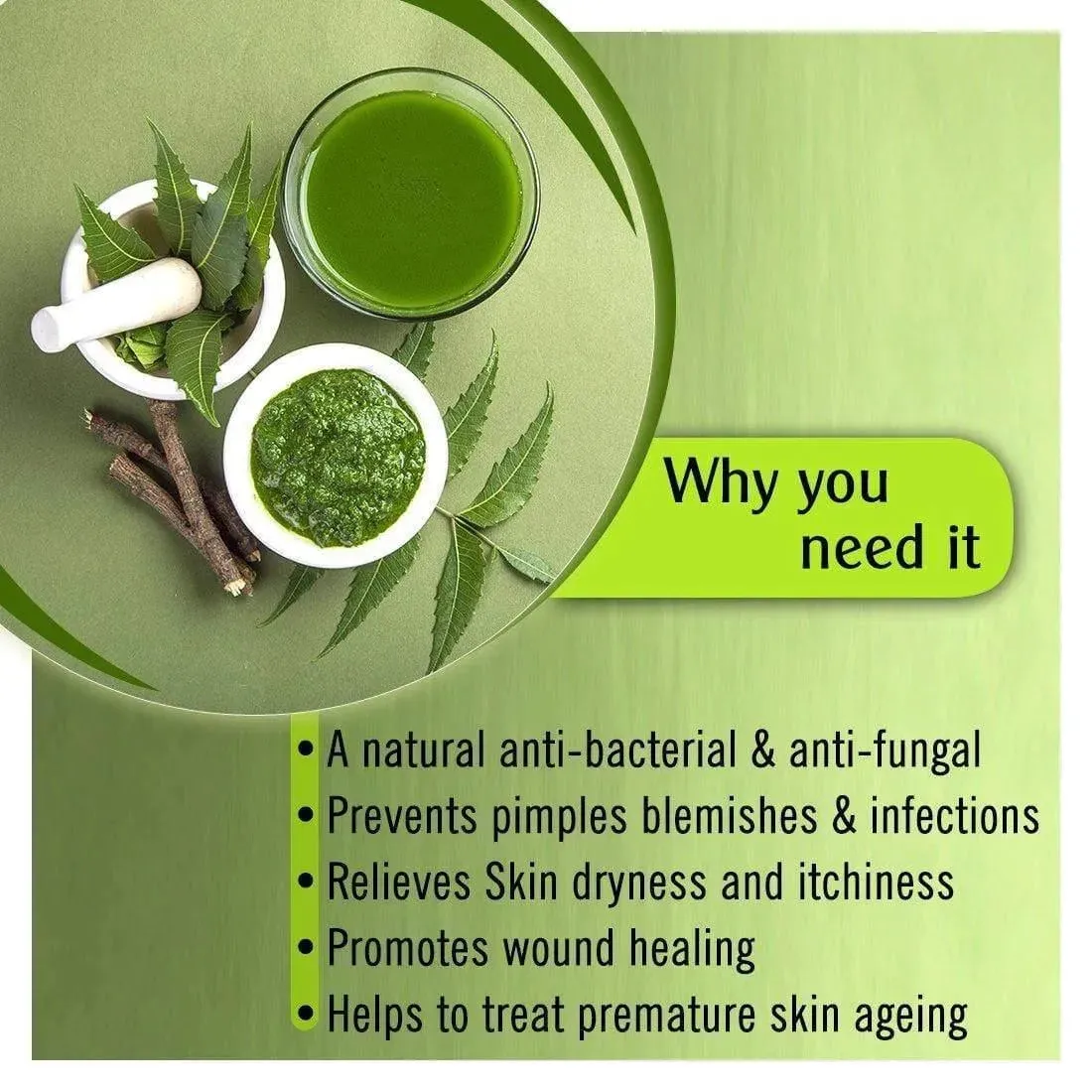 Neem Bodywash Gel Enriched with Pure Neem Essential Oil -Natural Anti Acne & Pimple Unisex for Oily Skin