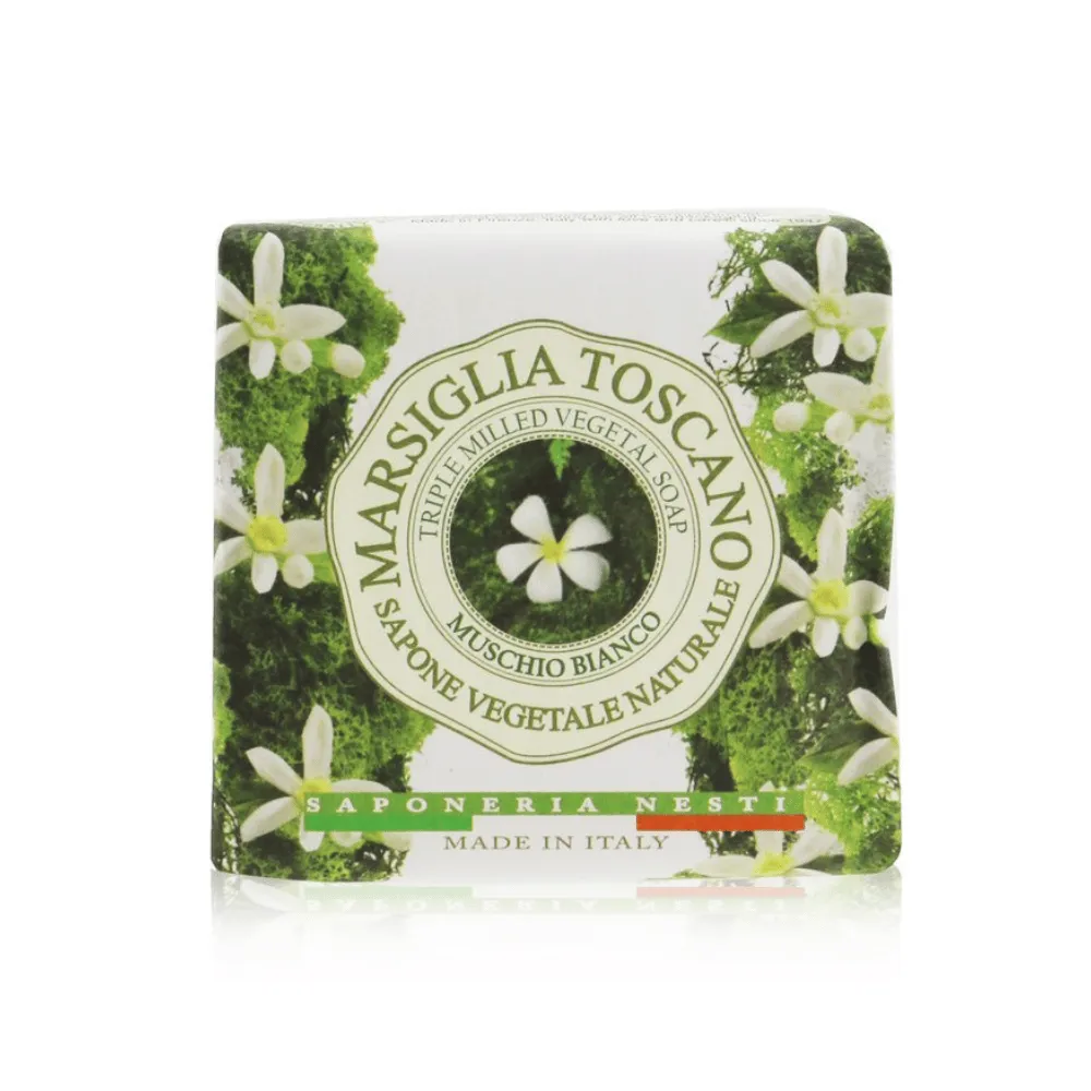 Nesti Dante Marsiglia Toscano Muschio Bianco 200gm Soap Bar