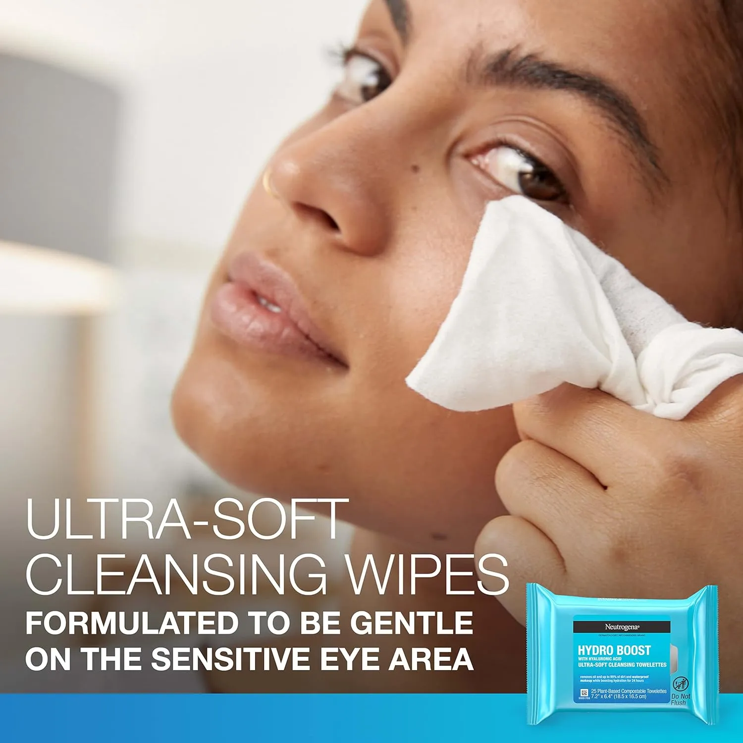 Neutrogena Hydro Boost Facial Cleansing Towelettes   Hyaluronic Acid, Hydrating Makeup Remover