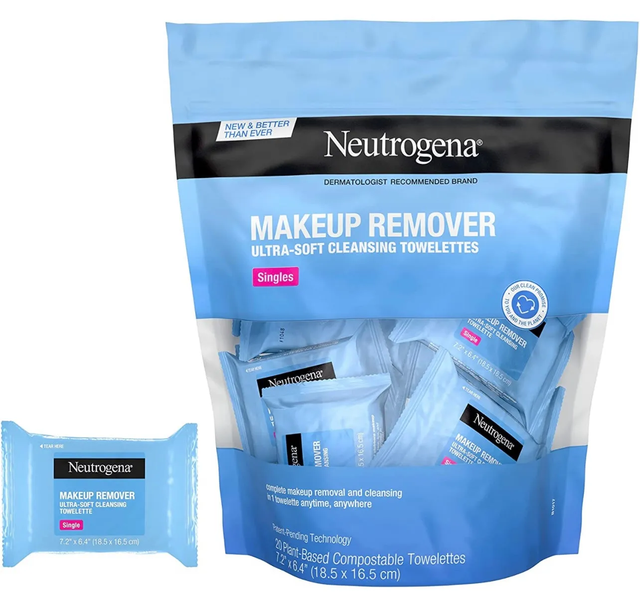 Neutrogena Makeup Remover Facial Cleansing Towelette Singles