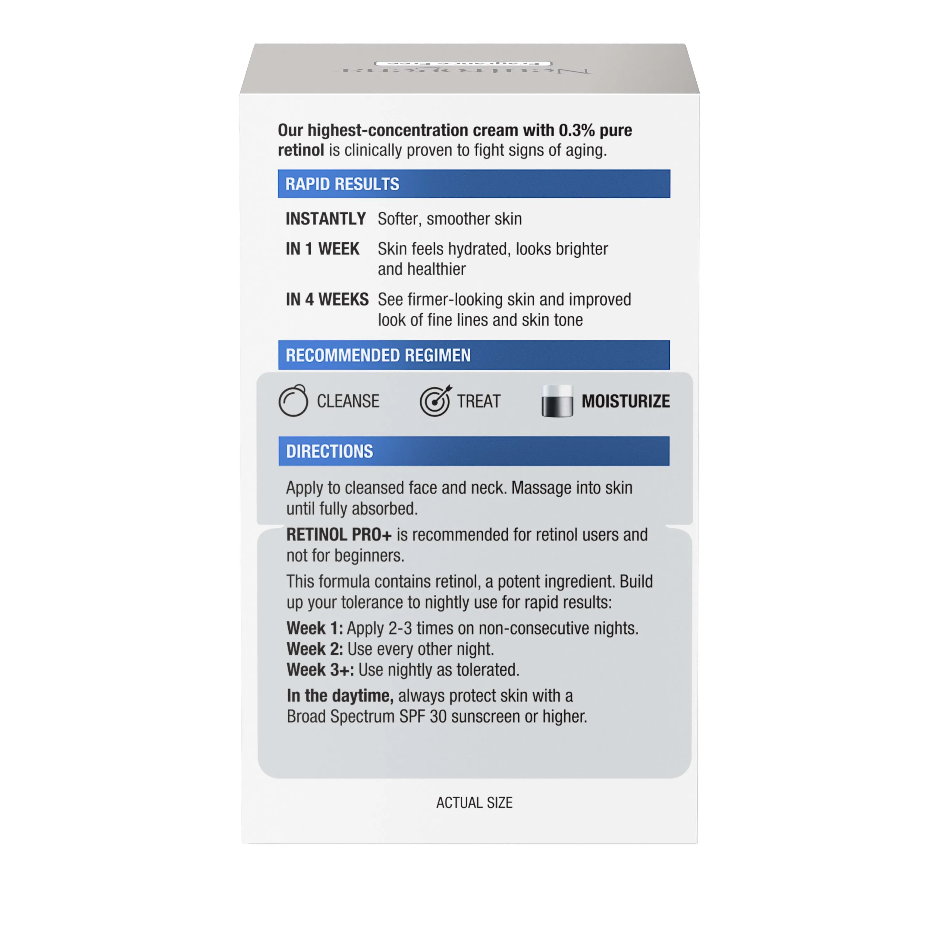 Neutrogena Rapid Wrinkle Repair Cream, Retinol Pro  Night Moisturizer, 1.7 oz