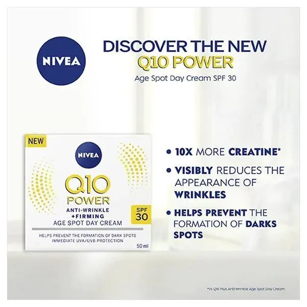 NIVEA Q10 Power Anti-Wrinkle   Firming Age Spot Day Cream 50ml