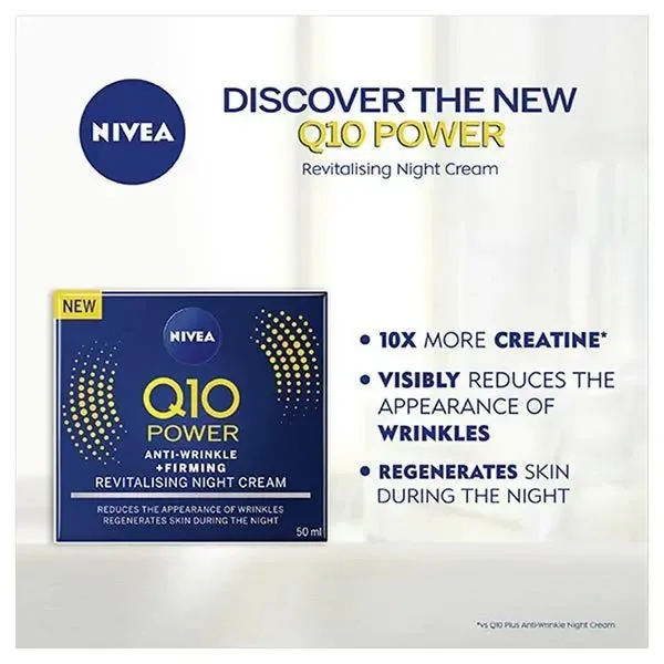 NIVEA Q10 Power Anti-Wrinkle   Firming Night Cream 50ml