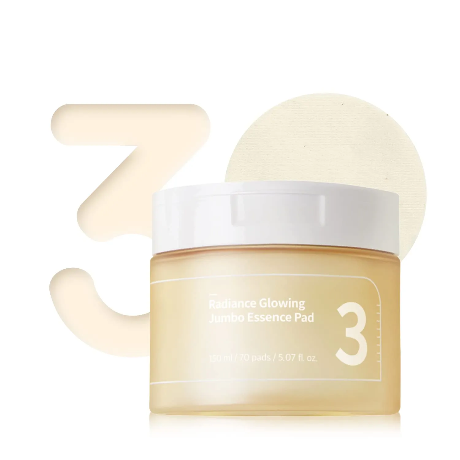 No.3 Radiance Glowing Jumbo Essence Pad 70pcs