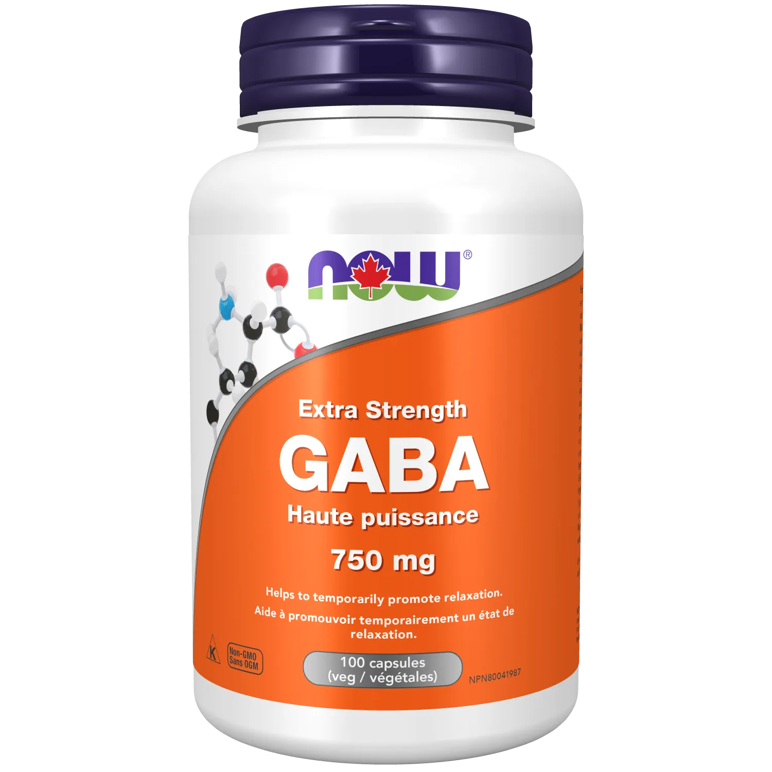 NOW® Supplements GABA 750mg