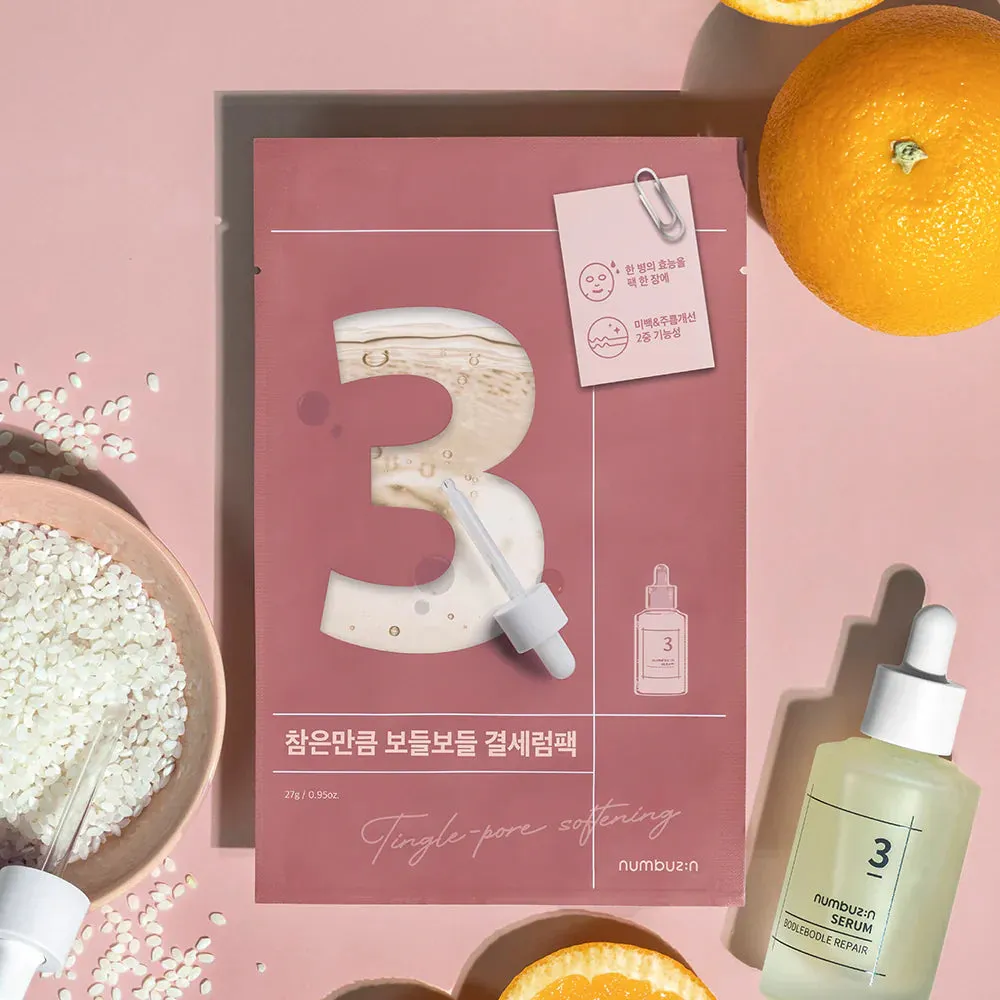 Numbuzin No.3 Tingle-Pore Softening Sheet Mask