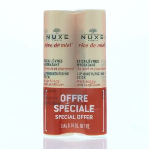 Nuxe Rêve De Miel Lip Moisturising Duo Pack Lip Balm 2 x 4g