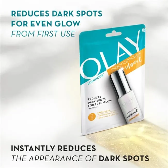 Olay Luminous Niacinamide   Vitamin C Sheet Mask
