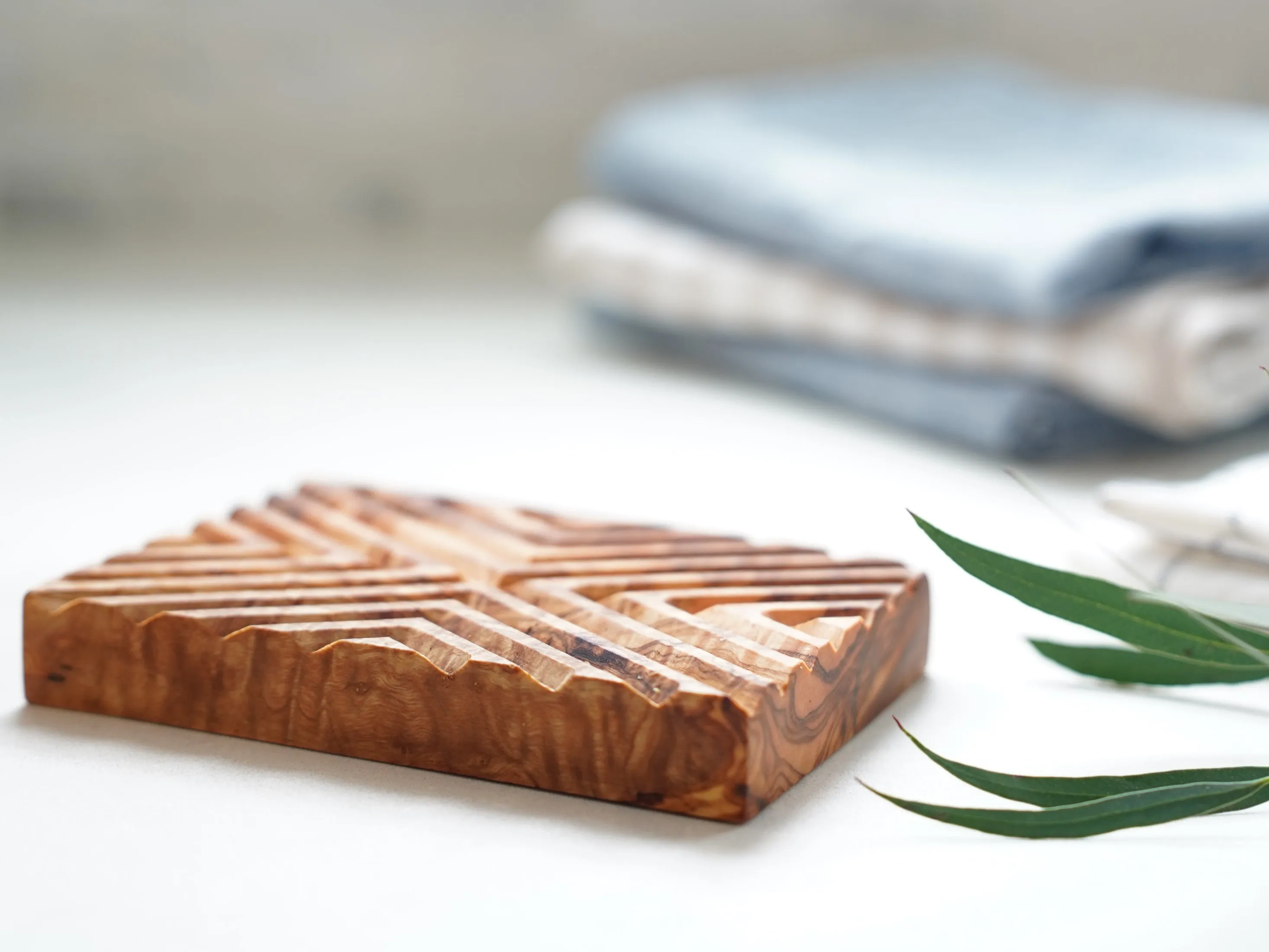 Olive Wood Soap Dish - IKAT