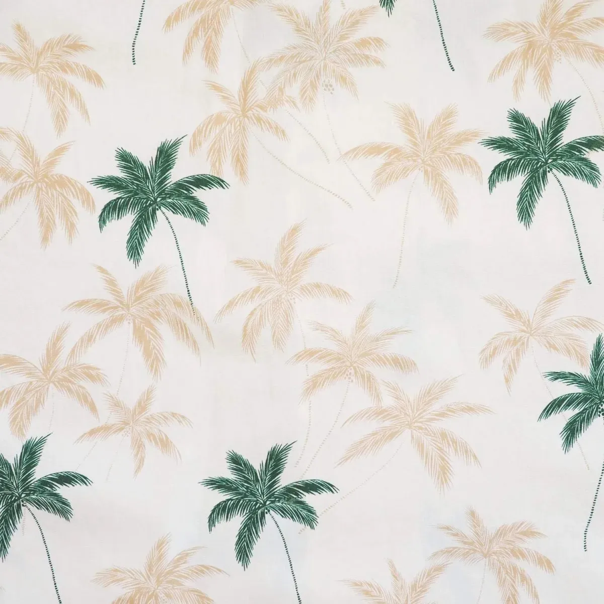 palm beach cream hawaiian cotton shirt