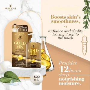 Precious Skin Gold 24K Whitening Body Serum - 500ml