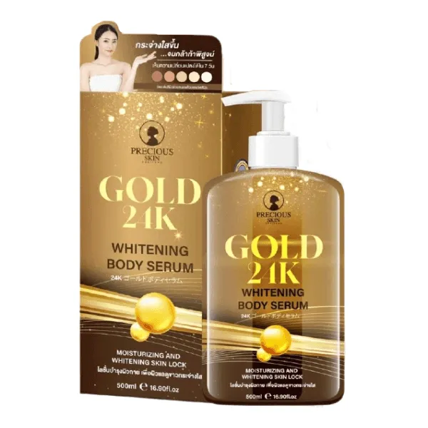 Precious Skin Gold 24K Whitening Body Serum - 500ml