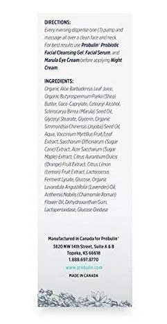 Probulin® Probiotic Night Cream – 1.69 fl. oz. (50 ml) Bottle – Probiotic Skin Care – Health Cream – Night Therapy – Marula Oil – Chamomile Cream – Lavender Cream