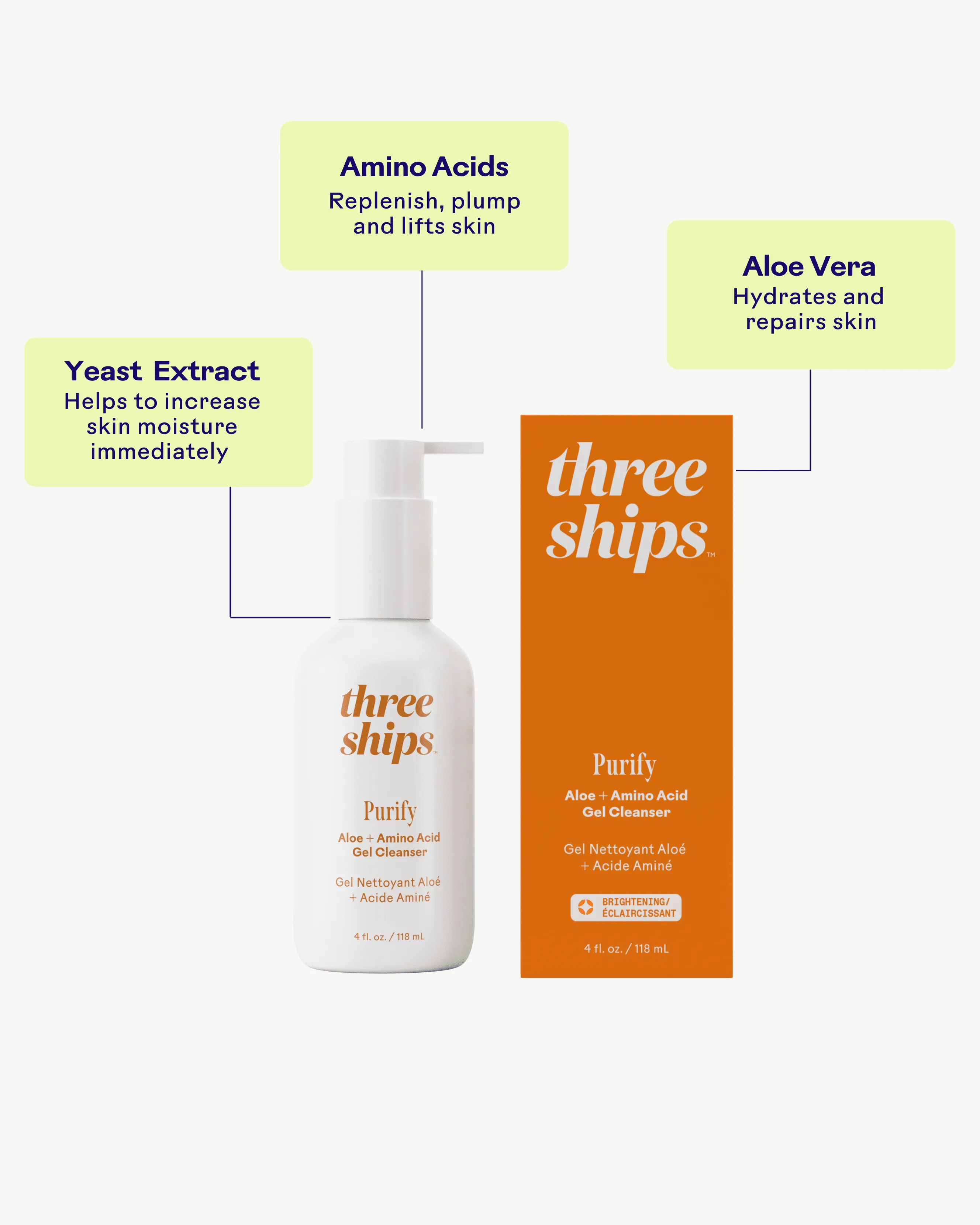 Purify Aloe   Amino Acid Gel Cleanser