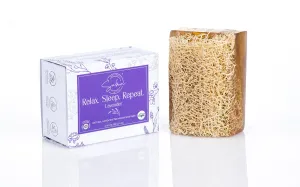 Relax Sleep Repeat Lavender Loofah Soap