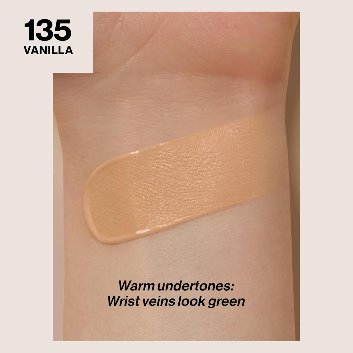 Revlon Liquid Foundation, ColorStay Face Makeup for Normal & Dry Skin, SPF 20, Longwear Medium-Full Coverage with Natural Finish, 135 Vanilla, 1 Fl Oz